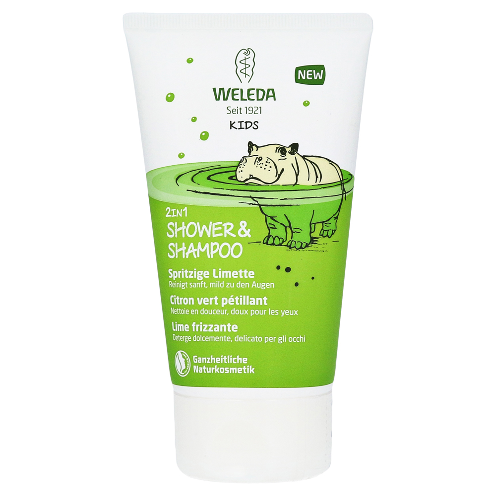 Weleda Kids 2in1 Shower & Shampoo Spritzige Limette 150 Milliliter