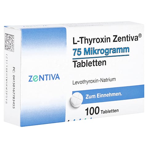 L-Thyroxin Zentiva 75 Mikrogramm 100 Stck N3