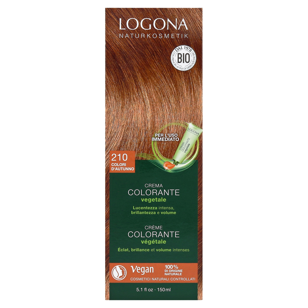LOGONA Haarfarbe kupferrot 210 Pflanzen | Creme 150 Milliliter medpex