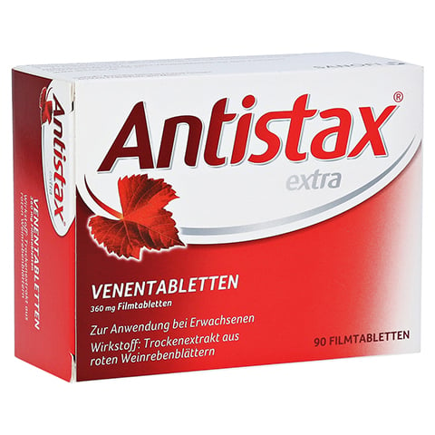 Antistax extra Venentabletten 90 Stk., bei Krampfadern & Besenreiser 90 Stück