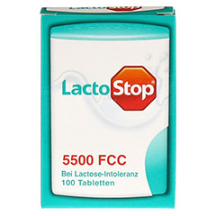 LACTOSTOP 5.500 FCC Tabletten Klickspender 100 Stck - Vorderseite
