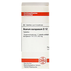 ASARUM EUROPAEUM D 12 Tabletten 80 Stck N1 - Vorderseite