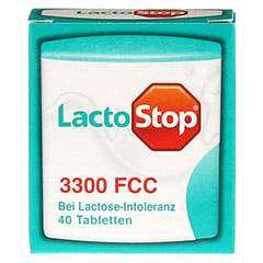 LACTOSTOP 3.300 FCC Tabletten Klickspender 40 Stück - Vorderseite