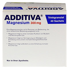ADDITIVA Magnesium 300 mg N Pulver 40 Stck - Rckseite