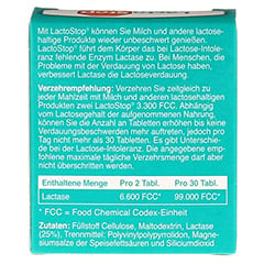 LACTOSTOP 3.300 FCC Tabletten Klickspender 40 Stück - Rückseite