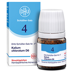 BIOCHEMIE DHU 4 Kalium chloratum D 6 Globuli 10 Gramm N1