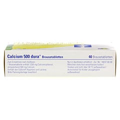 Calcium 500 dura 40 Stück - Oberseite