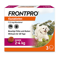 FRONTPRO 11 mg Kautabletten f.Hunde 2-4 kg