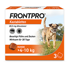 FRONTPRO 28 mg Kautabletten f.Hunde >4-10 kg 3 Stck