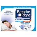 BESSER Atmen Breathe Right Nasenpfl.normal transp. 10 Stck