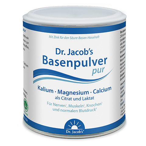 Dr.Jacob's Basenpulver pur Basen-Citrat-Laktat+Mineralstoffe 200 Gramm