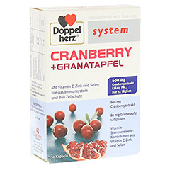 DOPPELHERZ Cranberry+Granatapfel system Kapseln 30 Stck