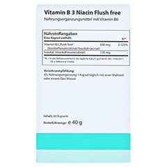 VITAMIN B3 NIACIN Flush free Kapseln 60 Stck - Rckseite
