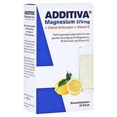 ADDITIVA Magnesium 375 mg+Vitamin B-Komplex+Vit.C 20x6 Gramm