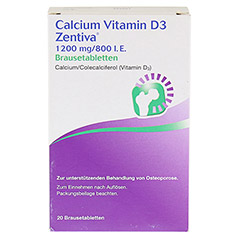 CALCIUM VITAMIN D3 Zentiva 1200 mg/800 I.E. Br.Tab 20 Stck N1 - Vorderseite
