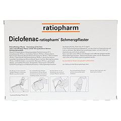 Diclofenac-ratiopharm Schmerzpflaster 140mg 5 Stück N1 - Rückseite