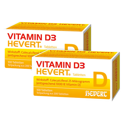 Vitamin D3 Hevert Tabletten Doppelpack 2x200 Stck