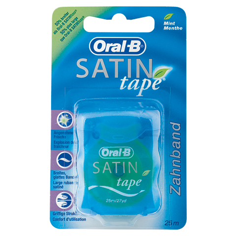 Oral-B Zahnseide Satintape blau Blisterkarte 1 Stck
