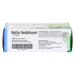 Kytta-Sedativum Dragees 100 Stück - Unterseite