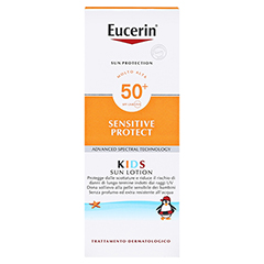 Eucerin Sensitive Protect Kids Sun Lotion LSF 50+ 150 Milliliter - Rückseite