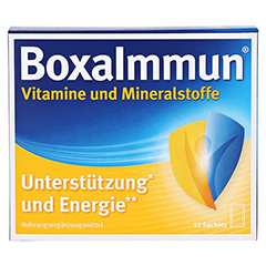 BOXAIMMUN Vitamine und Mineralstoffe Sachets 12x6 Gramm - Vorderseite