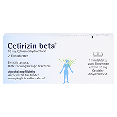 Cetirizin beta 7 Stück - Rückseite