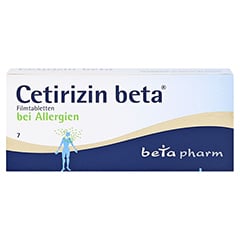 Cetirizin beta 7 Stück - Vorderseite