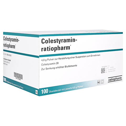Colestyramin-ratiopharm 4g Beutel 100 Stck N2