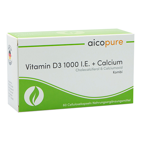 VITAMIN D3 1.000 I.E.+Calcium Kapseln 60 Stck