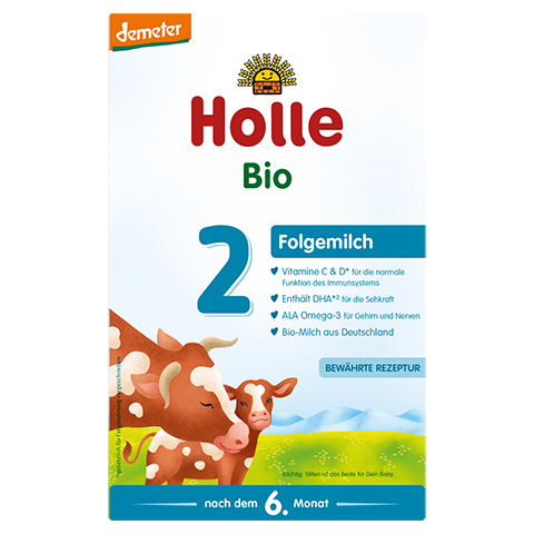 HOLLE Bio Suglings Folgemilch 2 600 Gramm