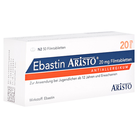 Ebastin Aristo 20mg 50 Stck N2