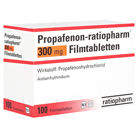 Propafenon-ratiopharm 300mg 100 Stck N3