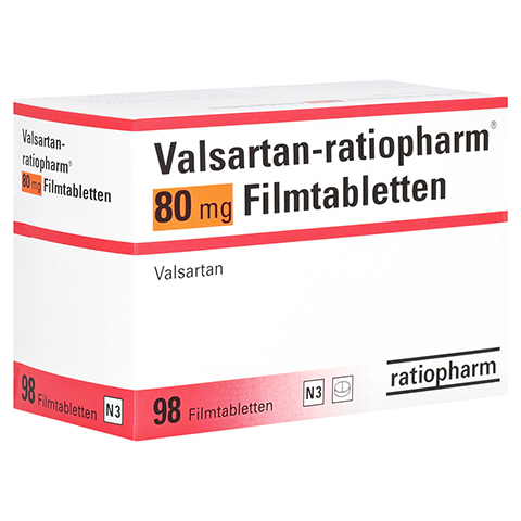 Valsartan-ratiopharm 80mg 98 Stck N3