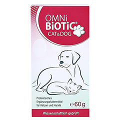 OMNI BiOTiC Cat & Dog Pulver 60 Gramm - Vorderseite