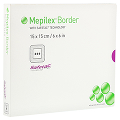 MEPILEX Border Schaumverband 15x15 cm 5 Stück