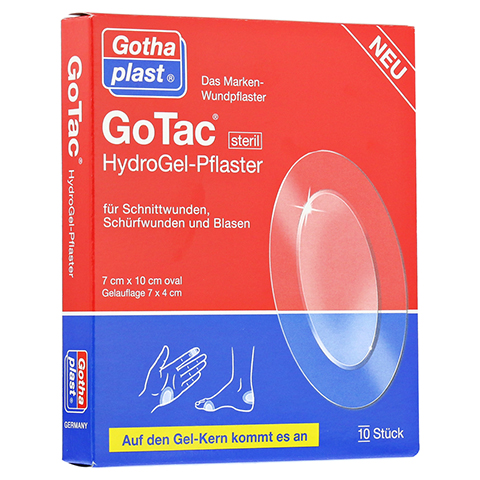GOTAC HydroGel-Pflaster 7x10 cm steril 10 Stück