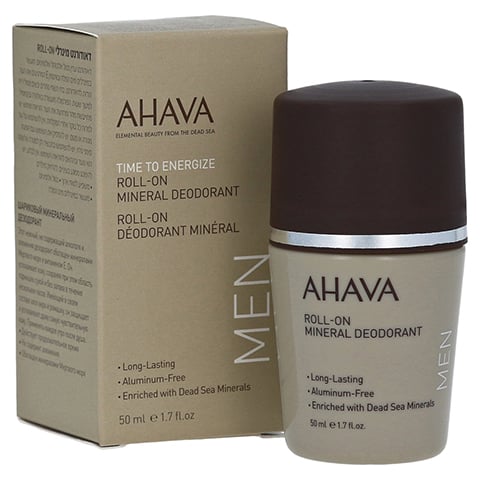 AHAVA Mineral Roll-on Deodorant men 50 Milliliter