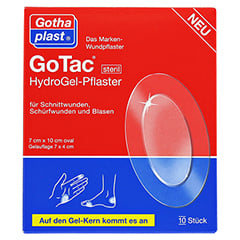 GOTAC HydroGel-Pflaster 7x10 cm steril 10 Stück - Vorderseite