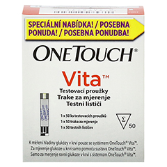 ONE TOUCH Vita Teststreifen 50 Stck - Vorderseite
