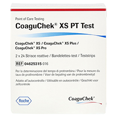 COAGUCHEK XS PT Test 48 Stck - Vorderseite