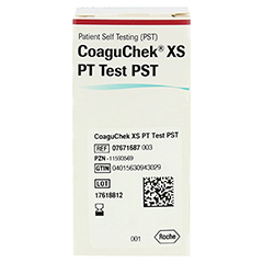 COAGUCHEK XS PT Test PST 1x24 Stck - Linke Seite