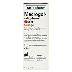 MACROGOL-ratiopharm flssig Orange 250 Milliliter - Rechte Seite