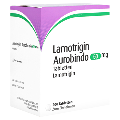 Lamotrigin Aurobindo 50mg 200 Stck N3