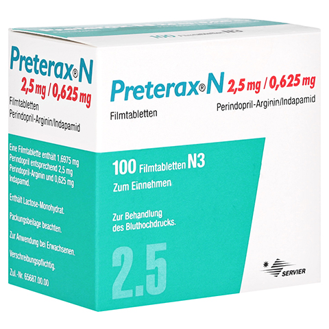 Preterax N 2,5mg/0,625mg 100 Stck N3