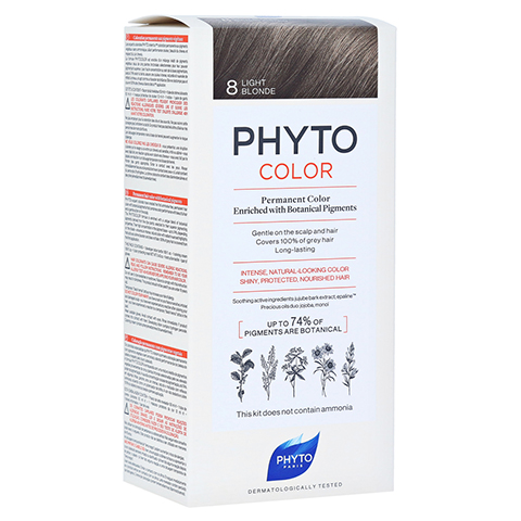 PHYTOCOLOR 8 HELLES BLOND Pflanzliche Haarcoloration 1 Stck
