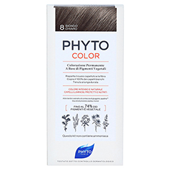 PHYTOCOLOR 8 HELLES BLOND Pflanzliche Haarcoloration 1 Stck - Rckseite