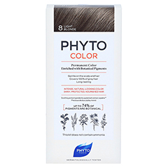 PHYTOCOLOR 8 HELLES BLOND Pflanzliche Haarcoloration 1 Stck - Vorderseite