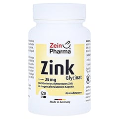 ZINK CHELAT 25 mg in magensaftresist.veg.Kaps. 120 Stck
