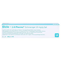 Diclo-1A Pharma Schmerzgel 10mg/g 100 Gramm N2 - Oberseite