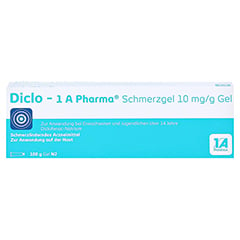 Diclo-1A Pharma Schmerzgel 10mg/g 100 Gramm N2 - Vorderseite